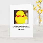 Wanneer het leven je leemons oplevert kaart (Gele Bloem)