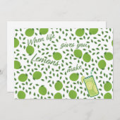 Wanneer het leven je limonade geeft feestdagenkaart (Voorkant / Achterkant)