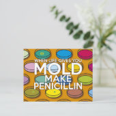 WANNEER HET LEVEN JE MOET GEVEN BRIEFKAART (Staand voorkant)