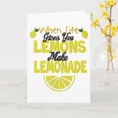 Wanneer het Leven Lemons (voeg eigen achtergrondkl Kaart (Gele Bloem)