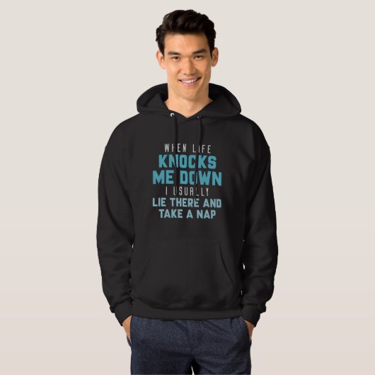 Wanneer het leven me omver slaat hoodie (Voorkant volledig)