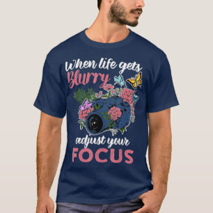 Wanneer het leven onscherp wordt, pas uw foto van t-shirt