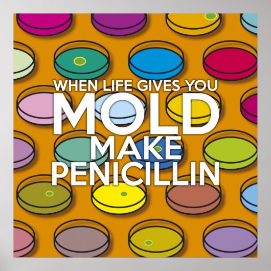 WANNEER HET LEVEN U GEEFT MOET U PENICILLIN WETENS POSTER (Voorkant)