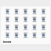 Wanneer het leven wazig wordt, pas dan je scherpst ronde sticker (Vel)