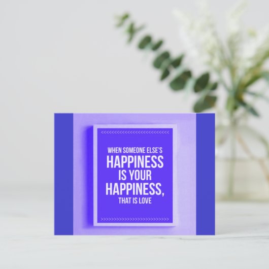 WANNEER IEMAND ANDERS GEZICHT HEEFT, IS UW GEZICHT BRIEFKAART (Staand voorkant)