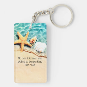 Wanneer ik Mannen Acrylische Sleutelhanger hertier