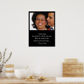 WANNEER IK MET U POSTER, BARACK & MICHELLE OBAMA B POSTER (Keuken)