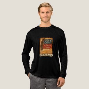 Wanneer in de loop van menselijke gebeurtenissen - Tri-Blend shirt