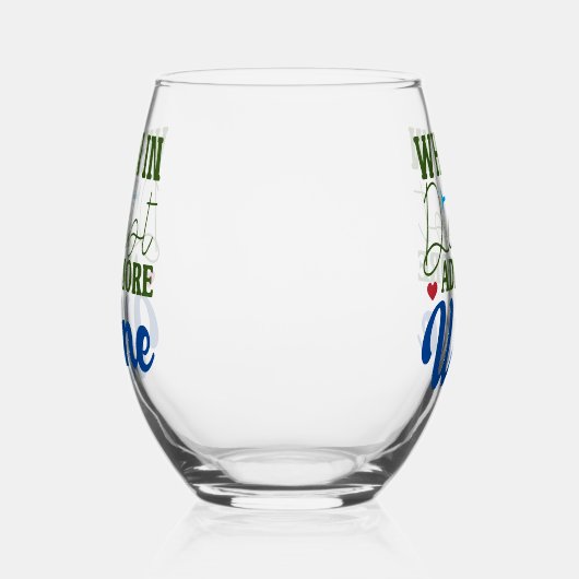 Wanneer in Doub Voeg meer wijn Stemless glas (Links)