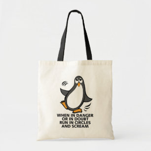 Wanneer in gevaar of in verdubbeling tote bag
