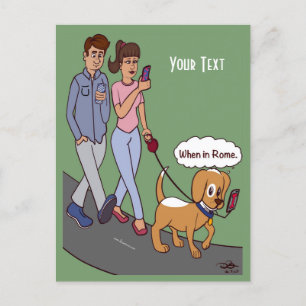 Wanneer in Rome Briefkaart