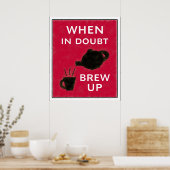 Wanneer in twijfel ~ Breid op Poster (Keuken)