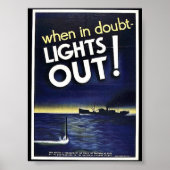 Wanneer in twijfel licht uit! poster (Voorkant)