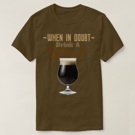 Wanneer in twijfel wordt Drink een Stout Triblend T-shirt (Design voorkant)