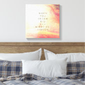 Wanneer je droomt canvas afdruk (Insitu (Slaapkamer))