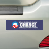 WANNEER LIBERALS Bumpersticker VERANDEREN (Op auto)
