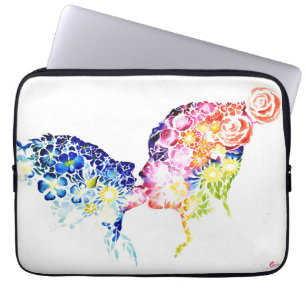Wanneer liefde bloeit laptop sleeve