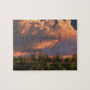 Wanneer maart zijn horn puzzle blaast legpuzzel