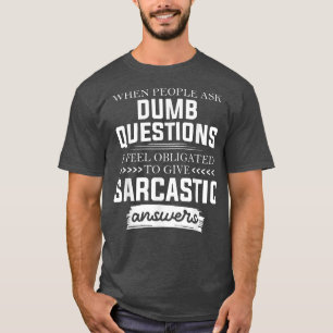 Wanneer mensen vragen stellen aan de duim t-shirt