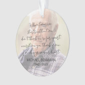 Wanneer morgen begint zonder mij Acryl Ornament (voorkant)