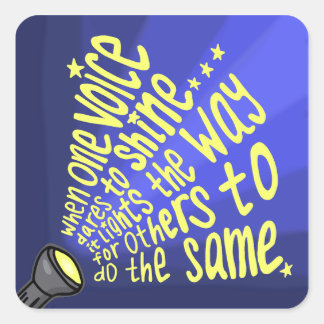 Wanneer One Voice durft te schitteren Sticker Shee