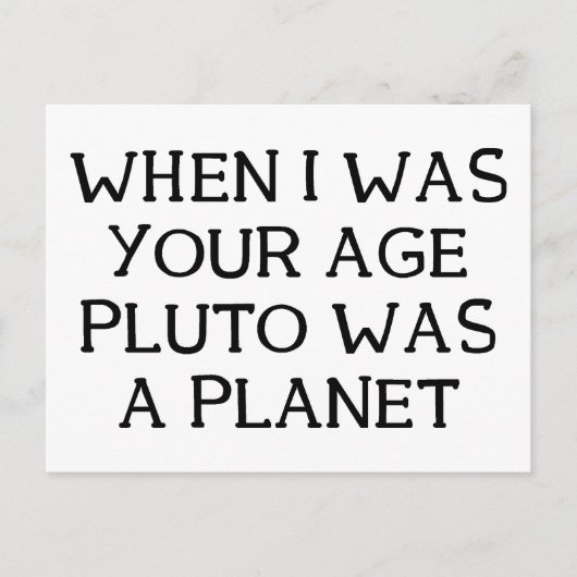 Wanneer Pluto Briefkaart (Voorkant)