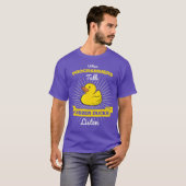 Wanneer programmeurs praten, luisteren Rubber Duck T-shirt (Voorkant volledig)
