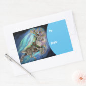 Wanneer rendieren vliegen rechthoekige sticker (Envelop)