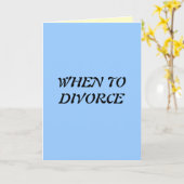 Wanneer te scheiden kaart (Gele Bloem)