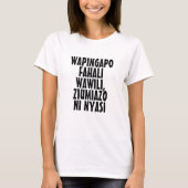Wanneer twee stieren vechten, is het het gras dat  t-shirt (Voorkant)
