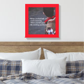 Wanneer u een vergadering nodig hebt - 12x12 canva canvas afdruk (Insitu (Slaapkamer))