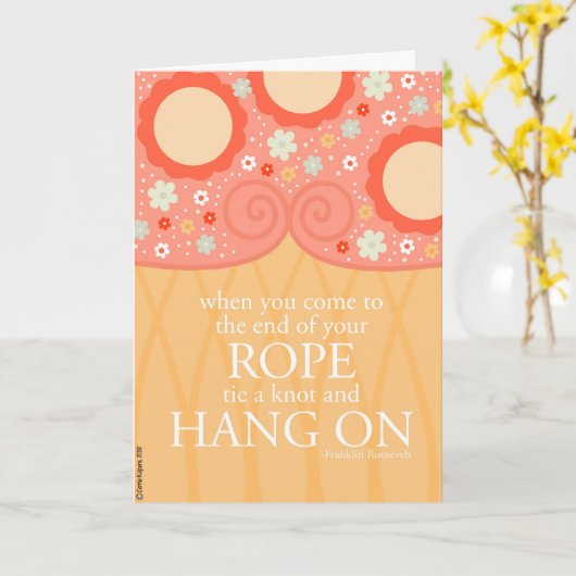 Wanneer u het Eind van Uw Kabel bereikt Kaart (Gele Bloem)