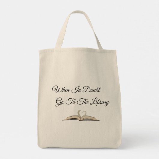 Wanneer u in twijfel trekt, gaat u naar de Canvas  Tote Bag (Achterkant)