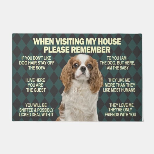 Wanneer u Mijn huis bezoekt, kunt u Pet herinneren Deurmat (Voorkant)