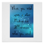 Wanneer u op een ster, grafische Ontwerp drukt Perfect Poster (Voorkant)