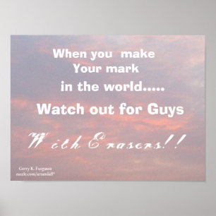 WANNEER U UW MARK-POSTER MAAKT POSTER