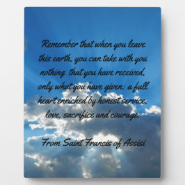 Wanneer u weggaat fotoplaat