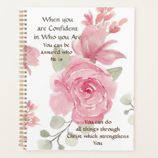 Wanneer uw zelfverzekerde Floral Pink Business Pla Planner