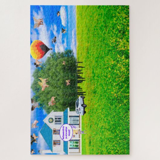 Wanneer Varkens door de puzzel vliegen Legpuzzel (Verticaal)