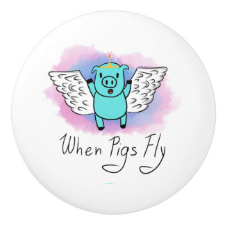 Wanneer varkens een keramische knop aandoen