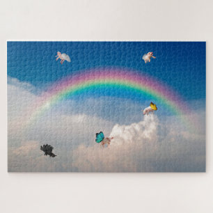 Wanneer varkens naar de puzzle trekken legpuzzel