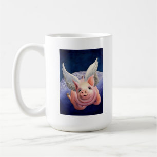 Wanneer varkens vliegen! koffiemok
