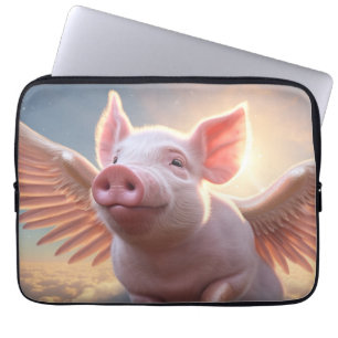 Wanneer varkens vliegen laptop sleeve