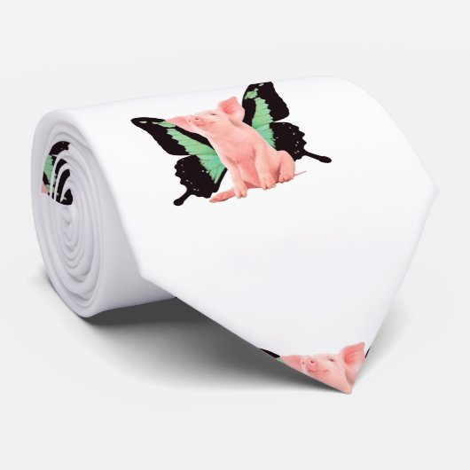 Wanneer varkens vliegen stropdas (Opgerold)