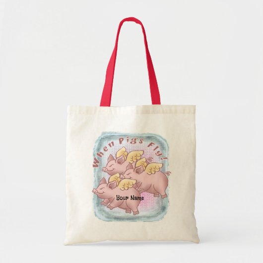 Wanneer varkens vliegen tote bag (Voorkant)