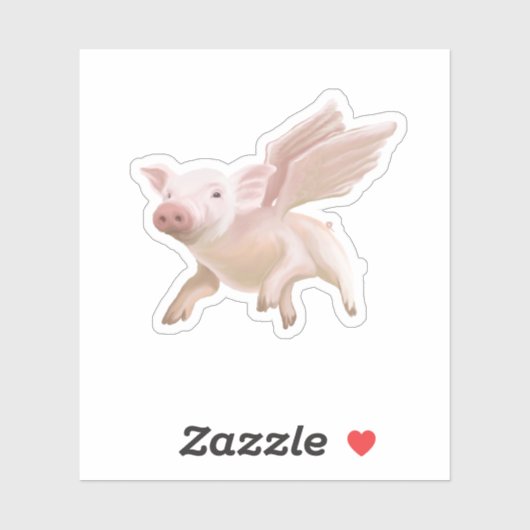 Wanneer Varkens vliegen - Zeg hen om terug te kome Sticker (Vel)