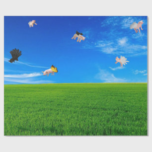 Wanneer Varkens vullingspapier voeren Cadeaupapier