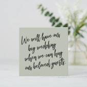 Wanneer we Sage Green kunnen knuffelen Uitgestelde Kaart (Staand voorkant)