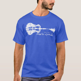 Wanneer woorden falen Muziek SpeaGuitar Muziek Lit T-shirt