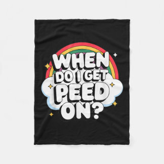 Wanneer word ik op rauwe volwassene gepist fleece deken